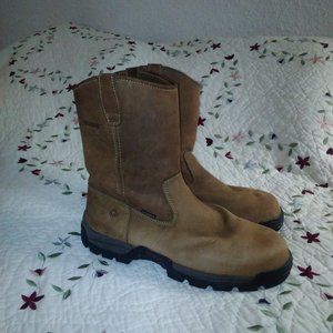Wolverine Men’s  Work Wellington Suede Leather Size 13M Steel Toe Work Boots